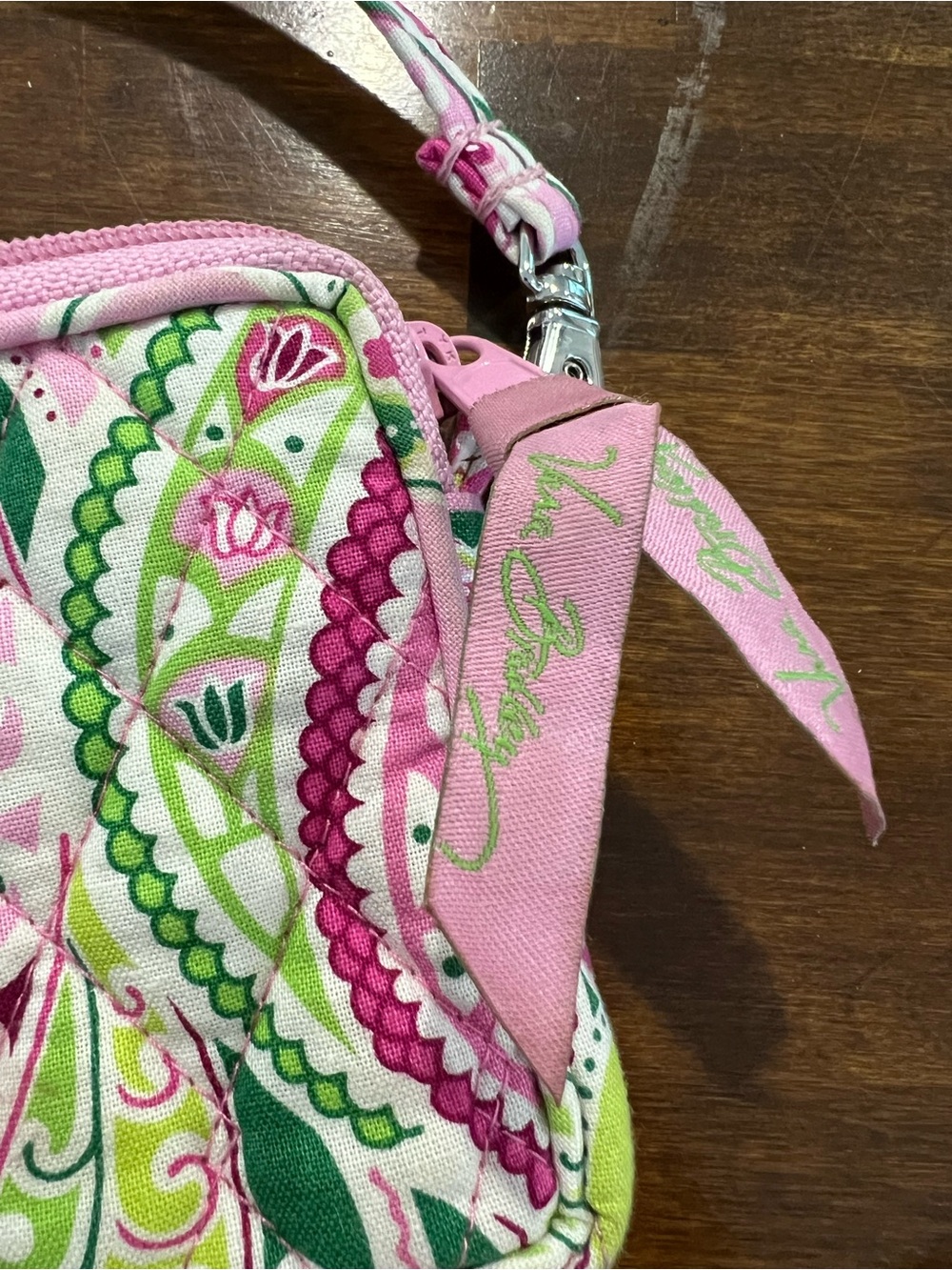 Vera Bradley Wristlet, Pinwheel Pink (retired) - Picture 5 of 5